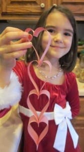 paper heart garland
