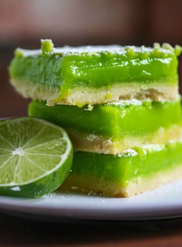 lime bars green recipe for St. Patrick's Day