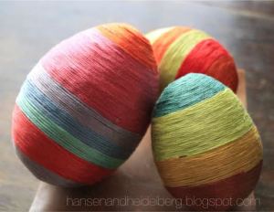 embroidery thread Easter eggs
