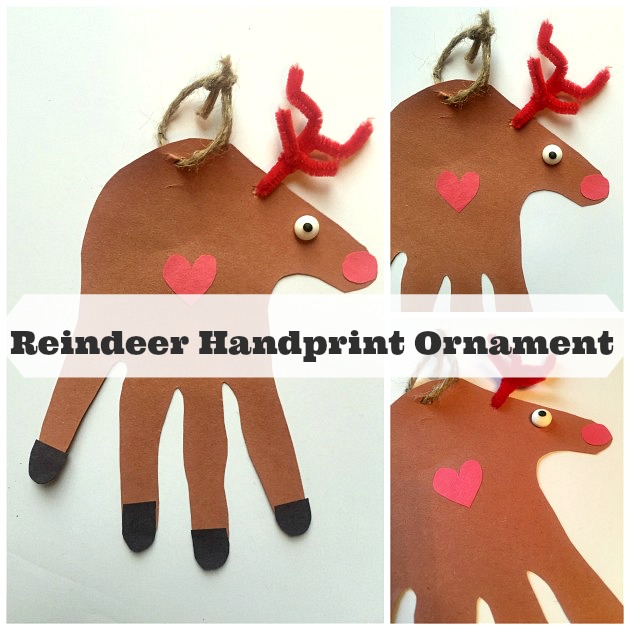 How To Make A Reindeer Handprint Ornament - Family Focus Blog
 Reindeer Handprint Ornament
