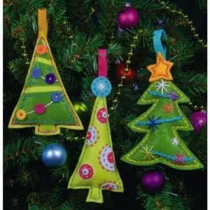 felt ornaments felt Christmas tree craft