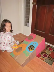 homemade bean bag toss game