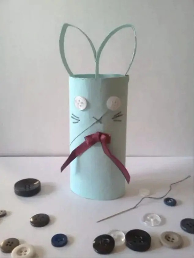 toilet paper roll bunny