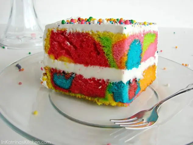 Rainbow Swirl Cake