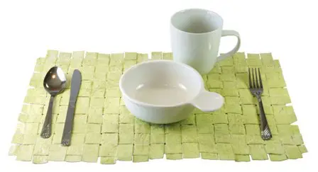 Repurposed Paper Bag Place Mat