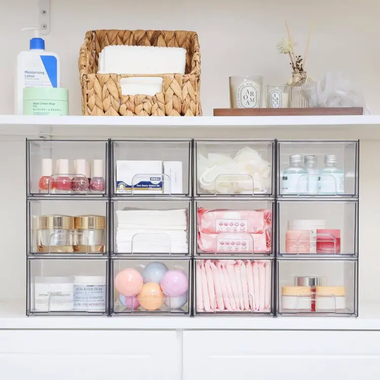bathroom storage drawers
