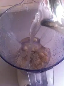 Cashew milk step 1