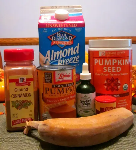 Ingredients for Pumpkin Seed Smoothie