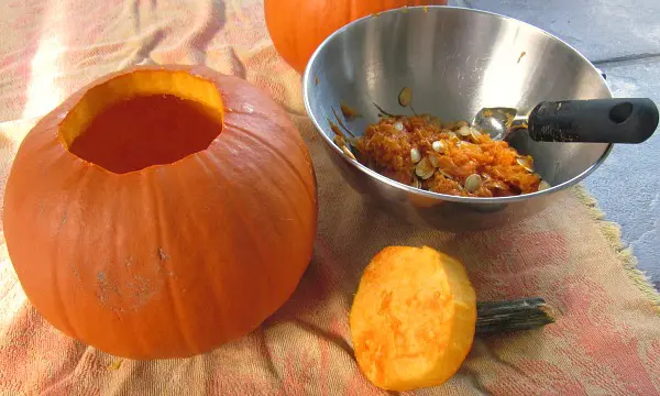 pumpkin carving with the kids