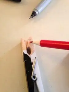 Drawing faces - Bride Groom Clothespin