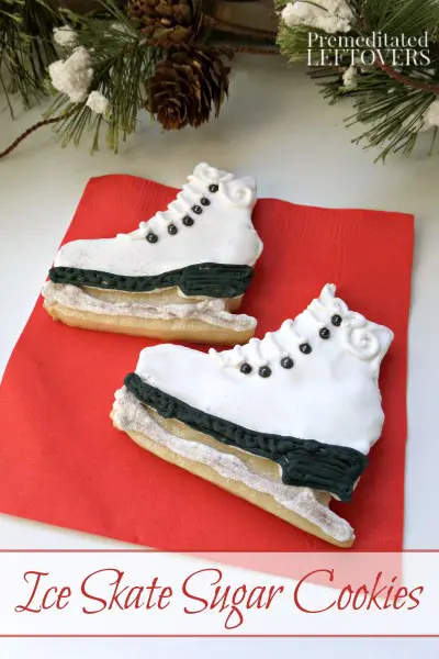 Ice Skate Sugar Cookie
