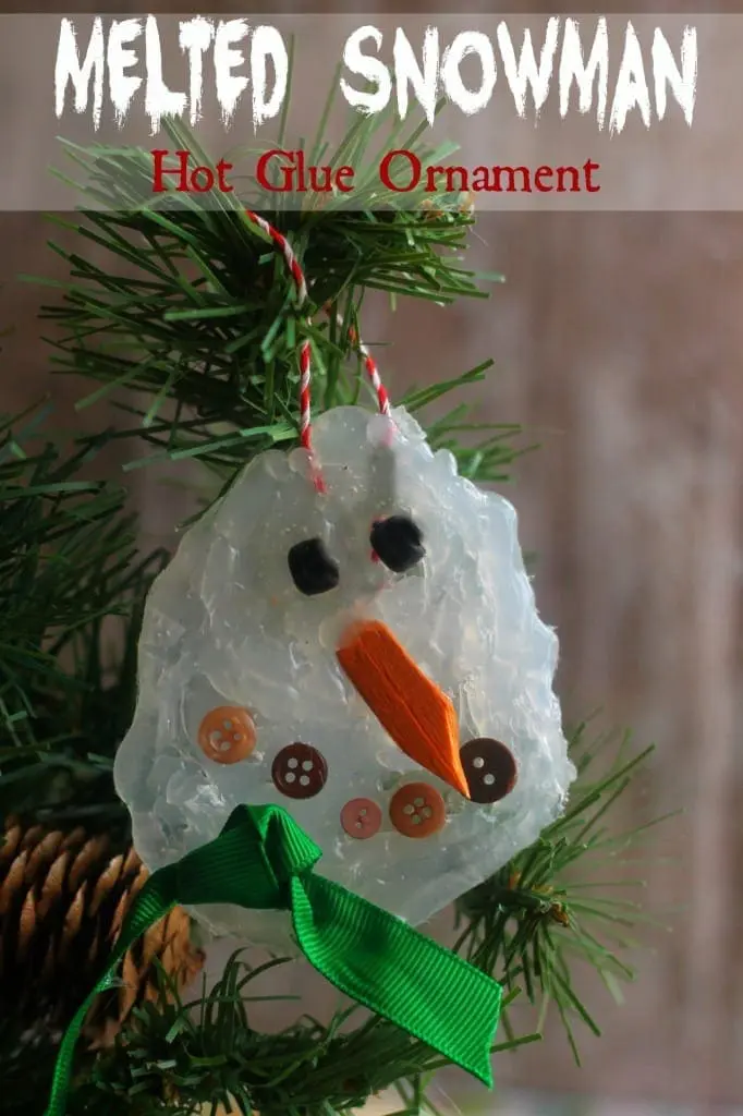 melted snowman ornament