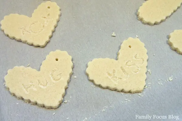 Salt Dough Hearts Valentine Craft