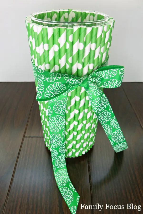 Paper Straw Vase