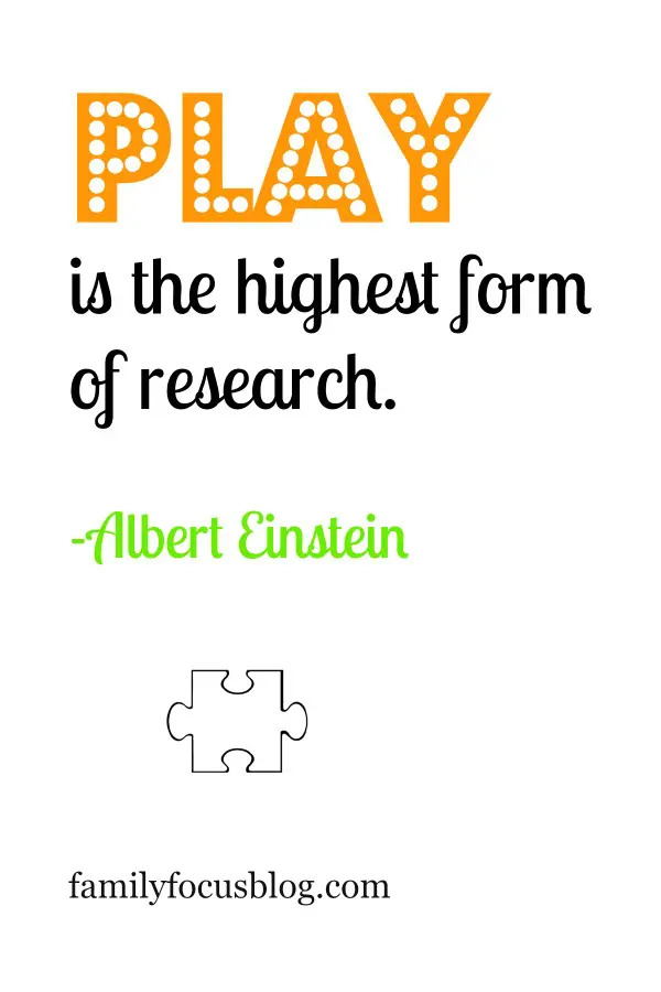 Play is the highest form of research