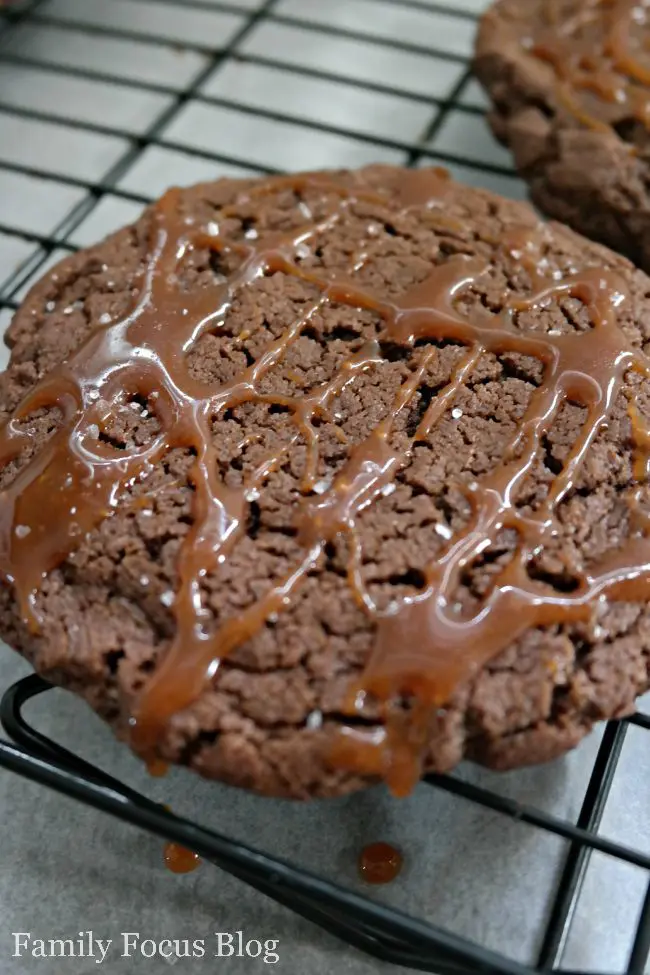Salted Caramel Fudge Brownie Cookies