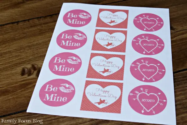 Free Printable Valentine's Day Cupcake Toppers