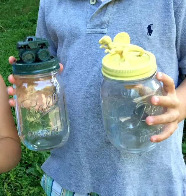 toy lid mason jar decor