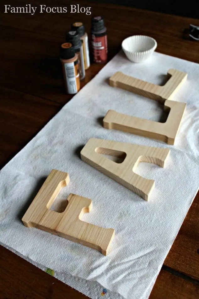 wooden sign letters