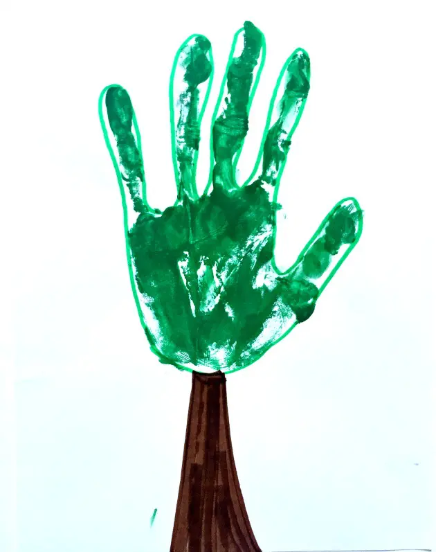 hand-print-tree
