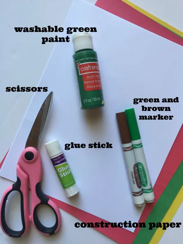 handprint apple tree craft