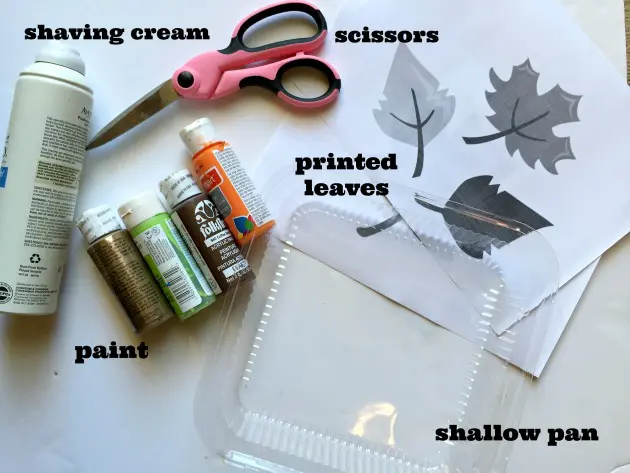 easy leaf painting