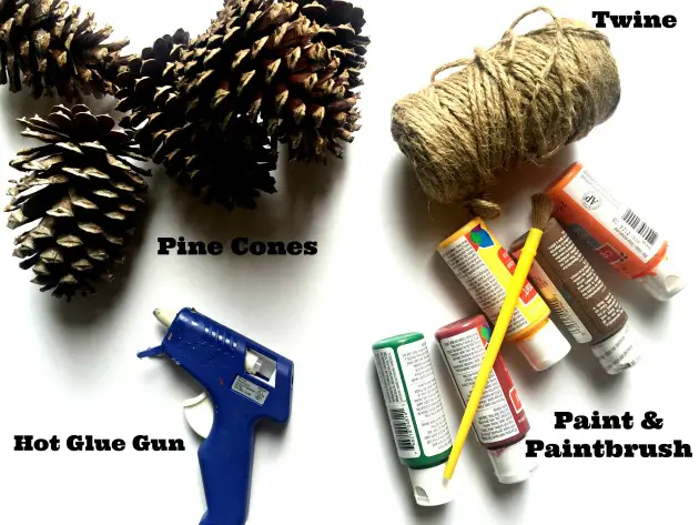 how to make pine cone garland