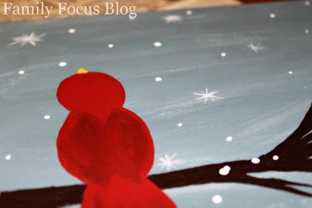 How to Paint a Cardinal from behind