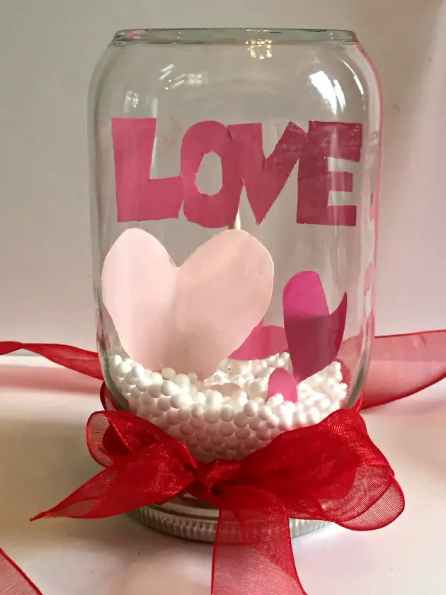 Valentine's Day Snow Globe Craft