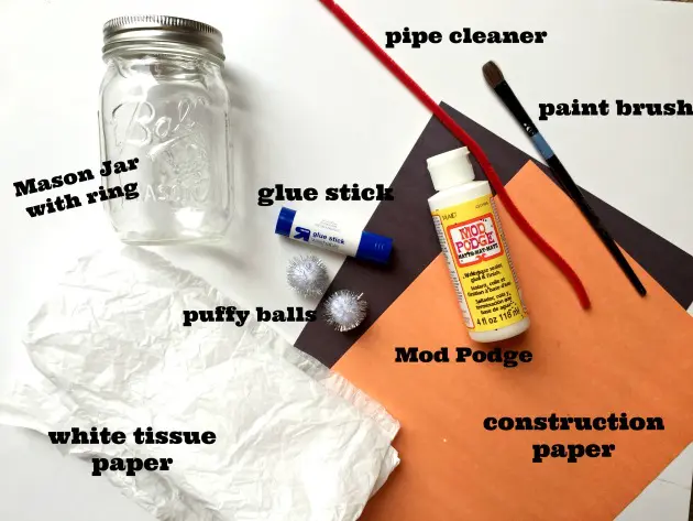 snowman lantern craft supplies