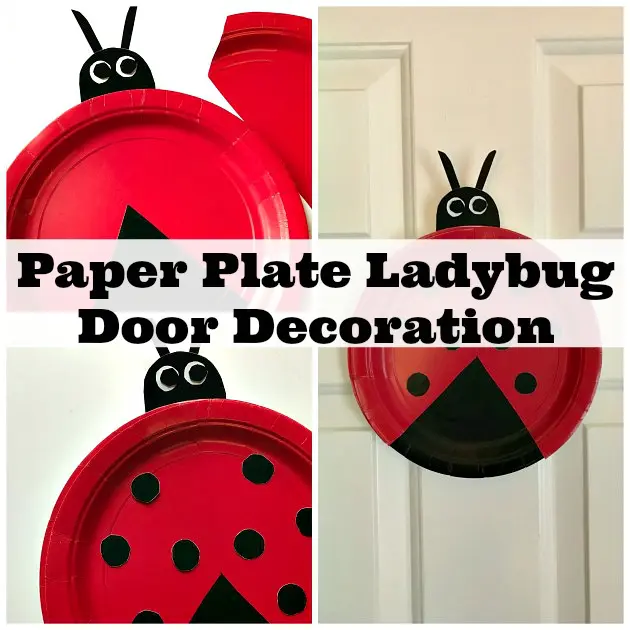 paper plate ladybug craft