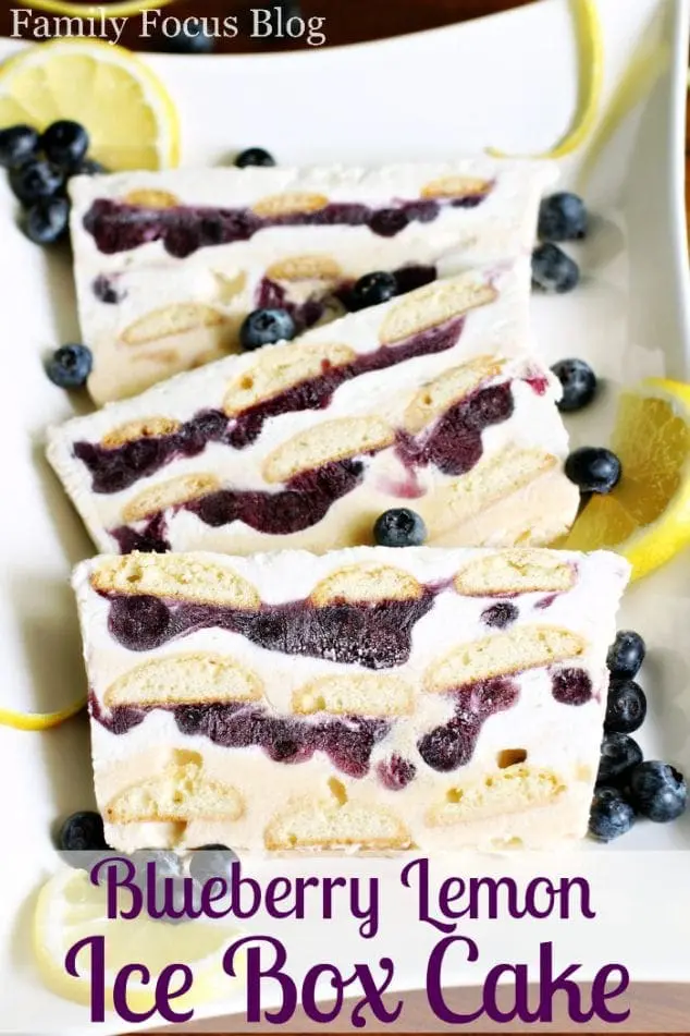 Blueberry Lemon Ice Box Cake