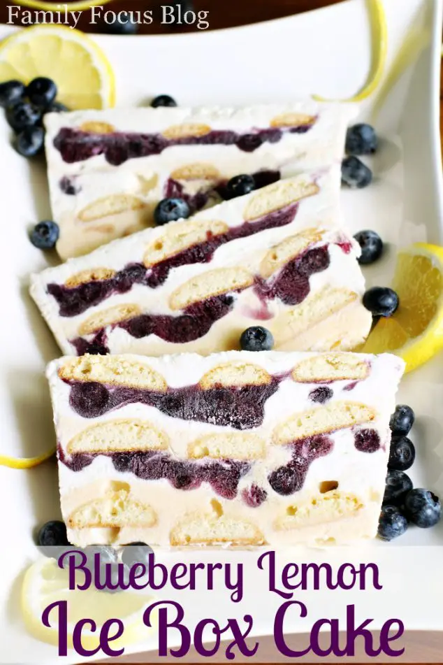 Blueberry Lemon Ice Box Cake