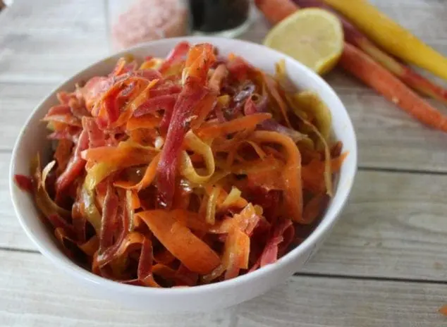 heirloom rainbow carrot salad side