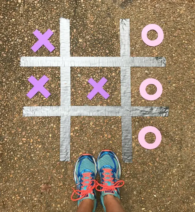 DIY Outdoor Tic Tac Toe Board Game