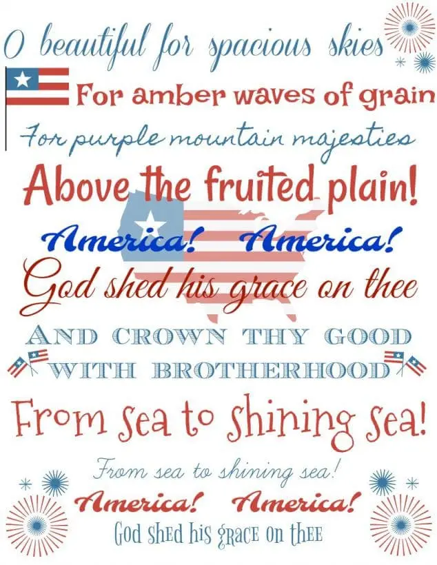 Free Printable 4th of July Decorations