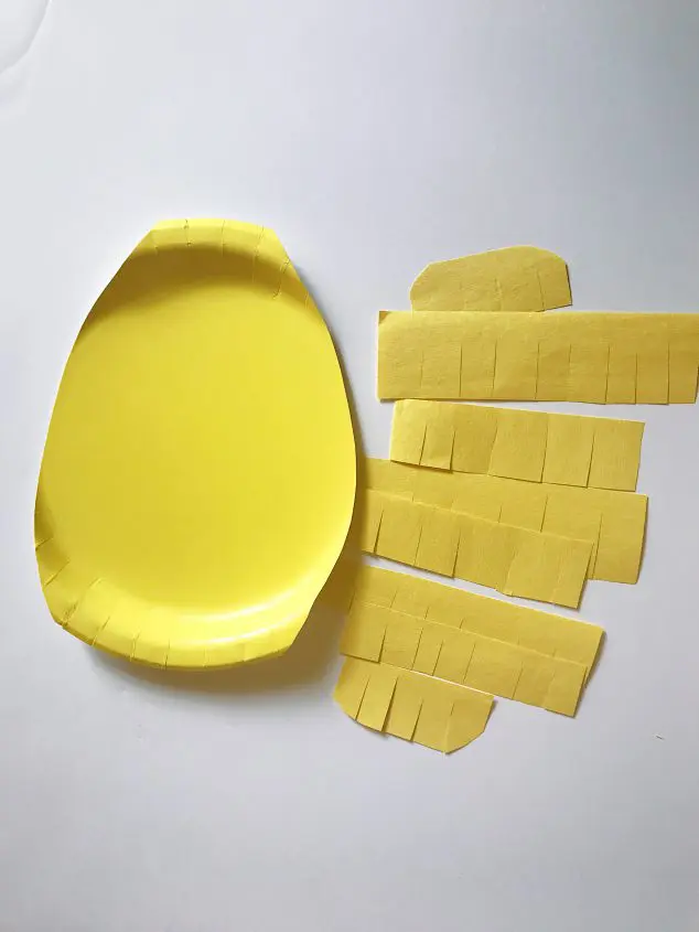 paper plate pineapple crafts kids