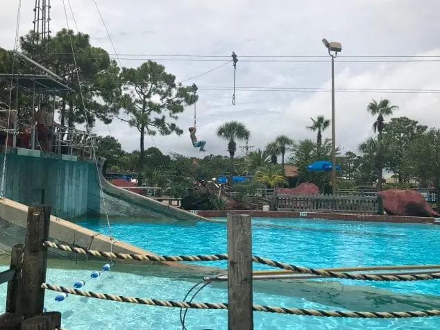 ziplining shipwreck island