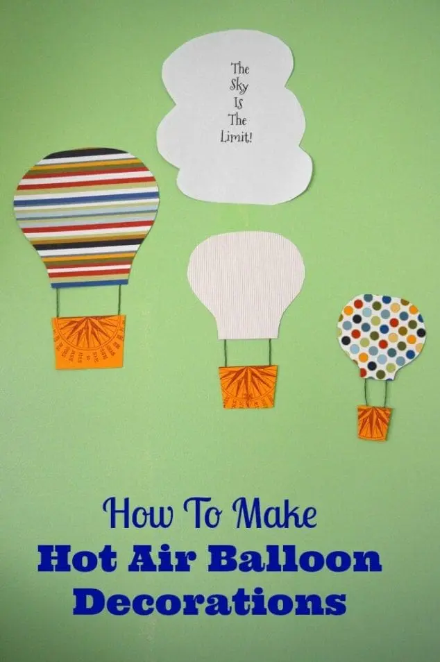 hot air balloon decorations