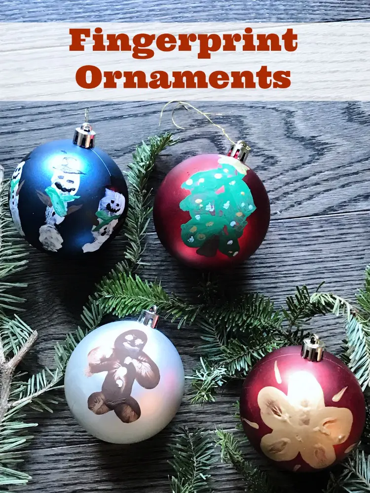 Fingerprint Christmas Ornaments