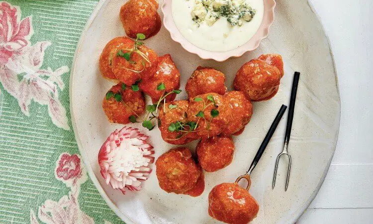 instant pot buffalo chicken meatbals