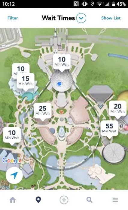 disney ride wait times