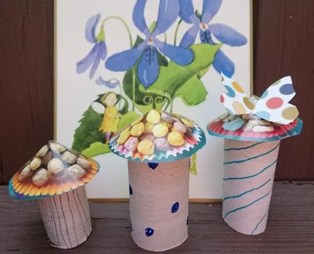 toilet paper toadstool craft