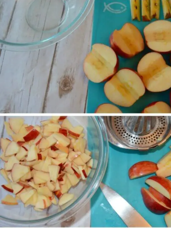 freezing fresh apples