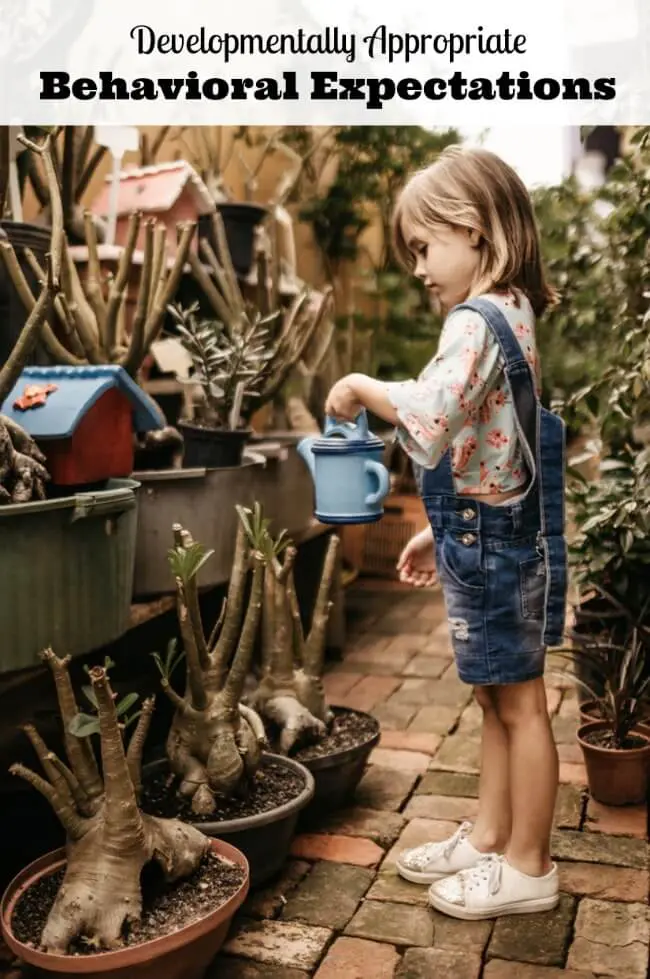 Developmentally Appropriate Behavioral Expectations
