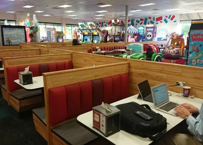 chuck e cheese remodel interior