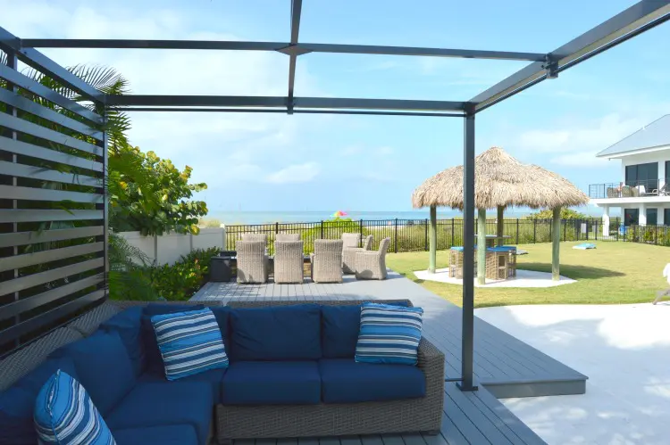 cabanas and fire pit