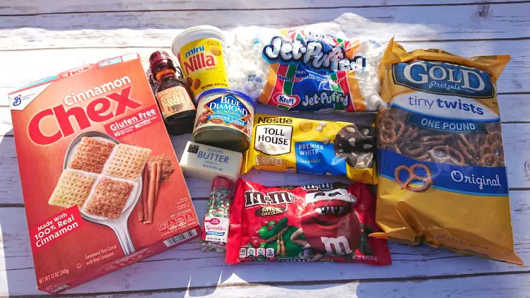 sweet holiday chex mix ingredients