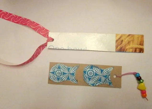 cereal box book marks
