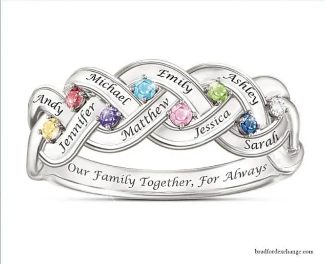 family birthstone ring